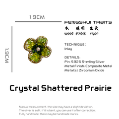 Crystal Shattered Prairie - Zirconium Oxide Earring