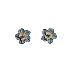 Lilies in Painting - Zircon Resin Earring