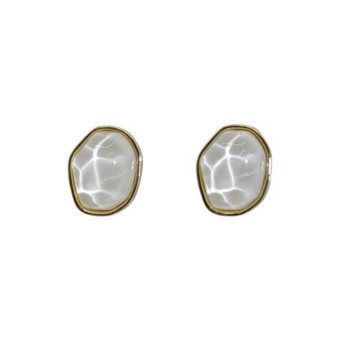 Silver/Green Lake - Acetic Acid Acrylic Earring