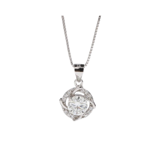 Moissanite Galaxy Necklace - 1.00 Carat Vs2 D Round cut