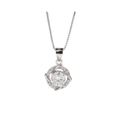 Moissanite Galaxy Necklace - 1.00 Carat Vs2 D Round cut