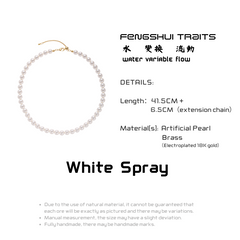 White Spray - Pearl Necklace