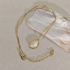 Milk Drop - Natural Shell Necklace