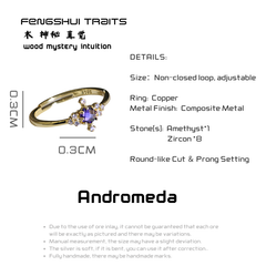 Andromeda - Amethyst Ring